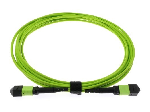 20m Lime Green OM5 MPO/MTP 光ファイバーケーブル
