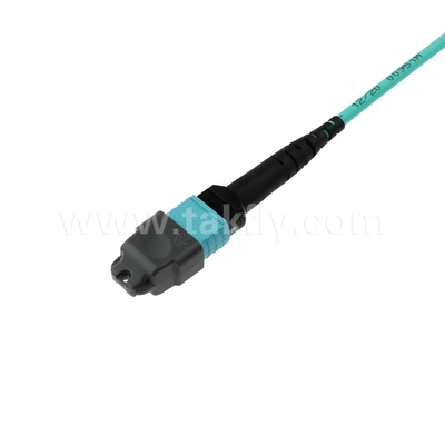 16コア SM MM MPO MTP データセンターのための光ファイバージャンパーケーブル