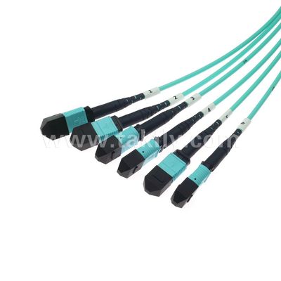 MPO/MTP パッチコード 72 コア トランク ケーブル SM/MM データ センター AI FTTX 用ジャンパー光ファイバ