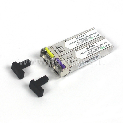 1.25Gbps SFP双方向トランシーバー MMF 2KM Reach Tx1310nm/Rx1550nm