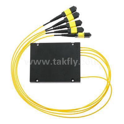 MPO/MTP Fanout Cable PLC Splitter 1x4 SM/MM データセンターのための光ファイバー FTTX