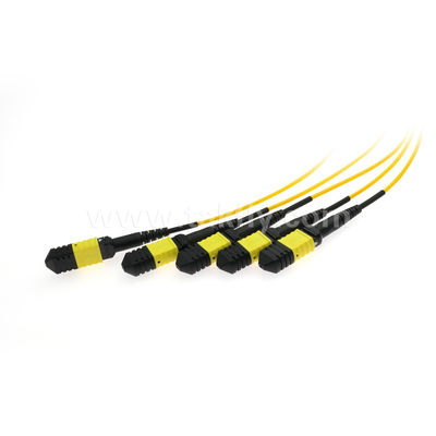 MPO/MTP Fanout Cable PLC Splitter 1x4 SM/MM データセンターのための光ファイバー FTTX