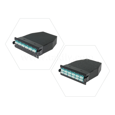 ブラックファイバーオプティックMPOカセット MTPパッチパネル管理データセンター FTTX