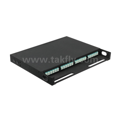 ブラックファイバーオプティックMPOカセット MTPパッチパネル管理データセンター FTTX