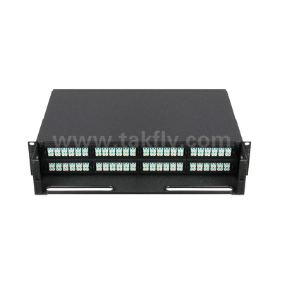 ブラックファイバーオプティックMPOカセット MTPパッチパネル管理データセンター FTTX