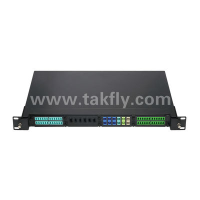 MPO/MTP パッチ パネル管理カセット アルミニウム合金データ センター FTTX ケーブル用のスライド可能なタイプ光ファイバー