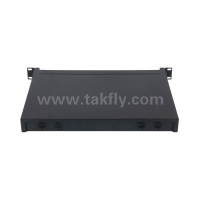 MPO/MTP パッチ パネル管理カセット アルミニウム合金データ センター FTTX ケーブル用のスライド可能なタイプ光ファイバー