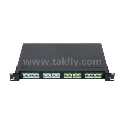 MPO/MTP パッチ パネル管理カセット アルミニウム合金データ センター FTTX ケーブル用のスライド可能なタイプ光ファイバー
