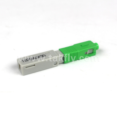 SC/APC フィールドインストール可能な高速接続器 62.5/125μm OM1 プラスチックファイバーモードのための埋め込み-APC