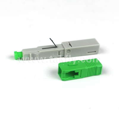 SC/APC フィールドインストール可能な高速接続器 62.5/125μm OM1 プラスチックファイバーモードのための埋め込み-APC