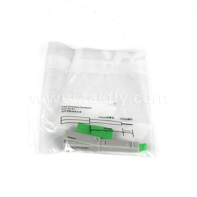 SC/APC フィールドインストール可能な高速接続器 62.5/125μm OM1 プラスチックファイバーモードのための埋め込み-APC