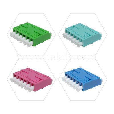 LC アダプタケーブルカプラー APC/UPC SM/MM シンプレックス/デュプレックス/クアッド/6 ウェイ/8 ウェイ光ファイバーデータセンター FTTH