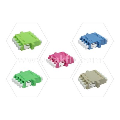 LC アダプタケーブルカプラー APC/UPC SM/MM シンプレックス/デュプレックス/クアッド/6 ウェイ/8 ウェイ光ファイバーデータセンター FTTH