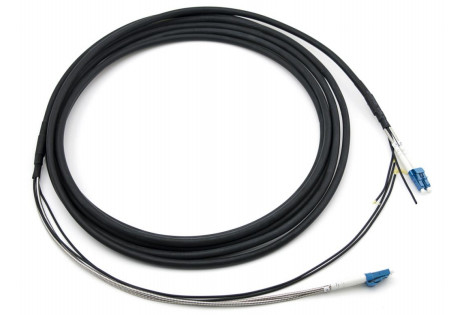 外部保護ブランチパッチコード LC-LC GYFJH 7.0mm LSZH ブラック 2コアコネクタタイプ -20C~70C 動作温度