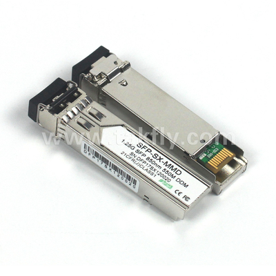 1.25G SFP 850NM 550M MMF DDM LC CISCO JUNIPER HUAWEI コンパティブル SFP オプティカルトランシーバーモジュール