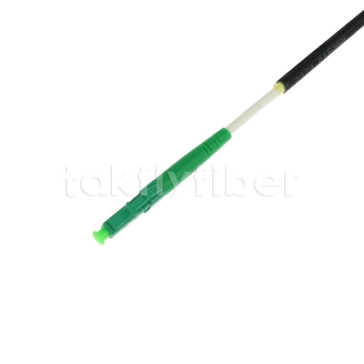 テレコムグレード CPR Dca 認定 4.5mm ダブルシェルツ 光ファイバーパッチコード SM G657AB3 LSZH ブラックジャケット SCAPC から LCAPC