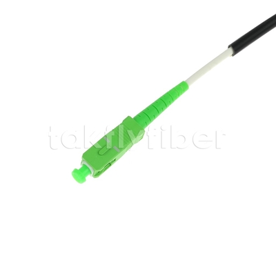 テレコムグレード CPR Dca 認定 4.5mm ダブルシェルツ 光ファイバーパッチコード SM G657AB3 LSZH ブラックジャケット SCAPC から LCAPC