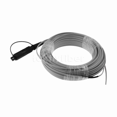 1コア プリデタミネート オプティタップ SC/APC 図8 FTTH 光ファイバードロップケーブル ピグテール 40M G657A LSZH 0.25μd 低摩擦性ジャケット 1.0mm ガルヴァナイズされたメッセンジャー鋼線