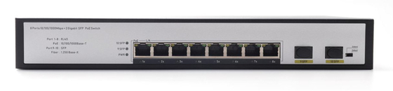 DF-2F-8GP 2ポート 10/100/1000Mbps 8+2 アップリンク ファイバー ポート ギガビット ポー ネットワーク スイッチ