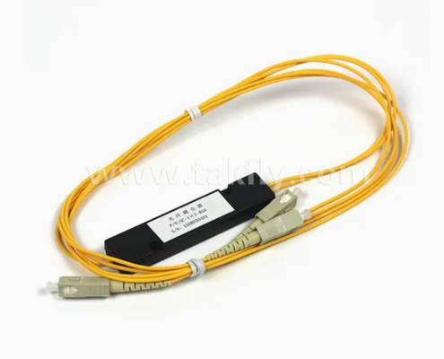 1X2 900um ミニ鋼管 光ファイバー PLC スプリッター モジュール 高信頼性と安定性