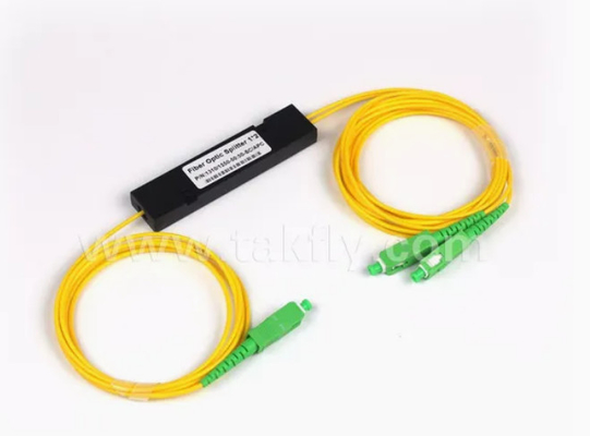 1x2 シングルモード ABS SC PLC スプリッタ 光ファイバー Sc APC 1〜2 PLC スプリッタ