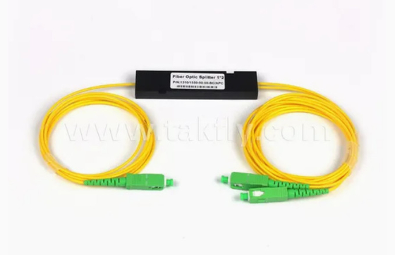 1x2 シングルモード ABS SC PLC スプリッタ 光ファイバー Sc APC 1〜2 PLC スプリッタ