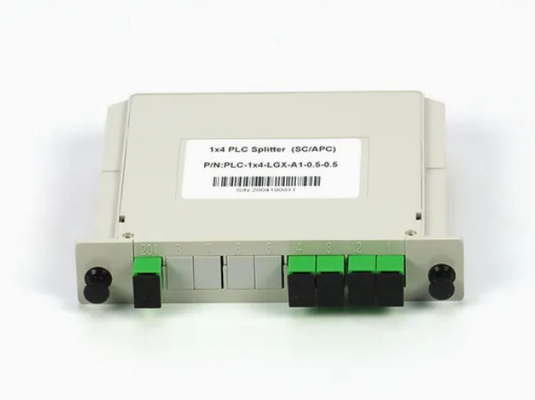 1x4 FTTX Gpon ファイバーカセット型 LGX PLC スプリッタ SC/APCコネクタ 高信頼性と安定性