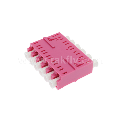 LC/PC 6 Ways アダプタ MM OM3 (水) OM4 (紫) ブルー フレンズなし