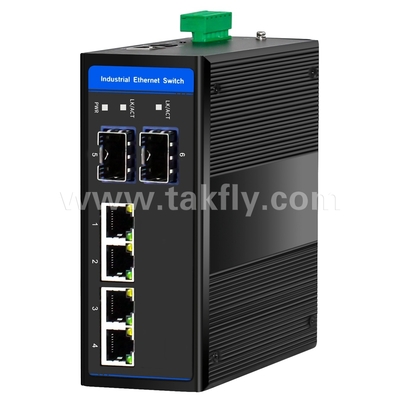 産業用POEイーサネットスイッチ 4ポート ギガビット 2 SFP DIN-Rail