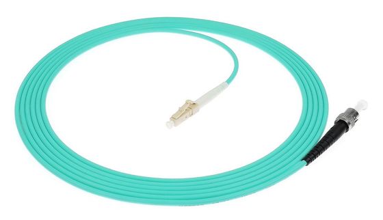 LC-ST Simplex Fiber Optic Patch Cord PVC/LSZH/TPU SM/MM