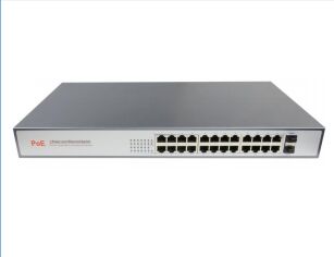 26 ポート フルギガビット PoE ファイバー スイッチ - 高品質で在庫あり (DF-2F-24GP)