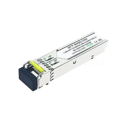 SFP 1.25gbps 80km LC Reach Tx1490nm/Rx1550nm データセンター FTTX用のバイダイレクト光学トランシーバー