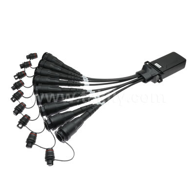 Waterproof SC/APC 1x8 Mini FiberHub CLOSURE ITU-T SM G657A2 Fiber Optic PLC Splitter IP68