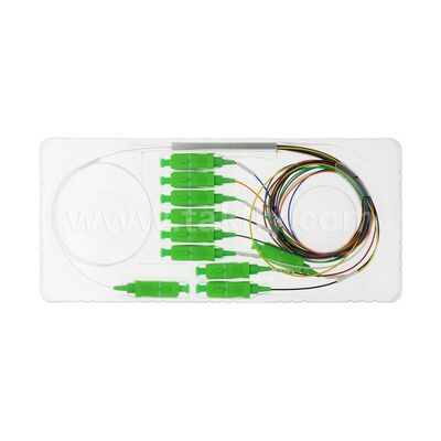 防水1x4ミニファイバーハブクロージャーITU-T SM G657A2 2.0mmケーブル光ファイバーPLCスプリッターIP68