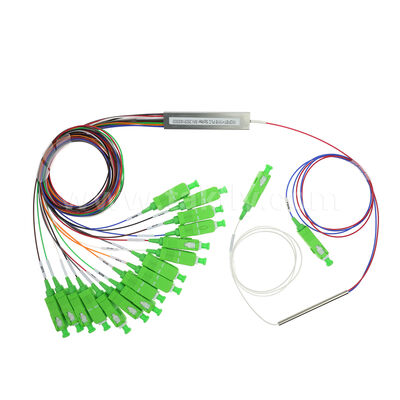 1x2FBT + 1x16 PLC MINI 0.9MM 光ファイバーPLCスプリッター