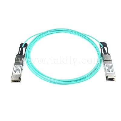 データセンターFTTH FTTX向け100Gbps QSFP28 to QSFP28 アクティブ光ケーブル (AOC)