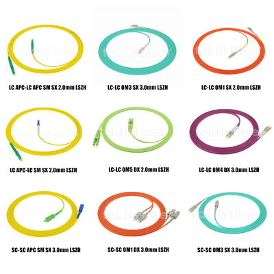 FTTH データセンターテレコム用光ファイバーパッチコード LC/Sc/FC/St シングルモード/マルチモード Upc/APC シンプレックス/デュプレックス ジャンパー