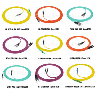 FTTH データセンターテレコム用光ファイバーパッチコード LC/Sc/FC/St シングルモード/マルチモード Upc/APC シンプレックス/デュプレックス ジャンパー