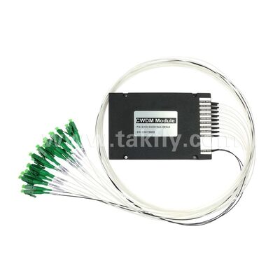 CWDM 8+1 チャンネル MUX & DEMUX ABS モジュール データセンター FTTX 用光ファイバー
