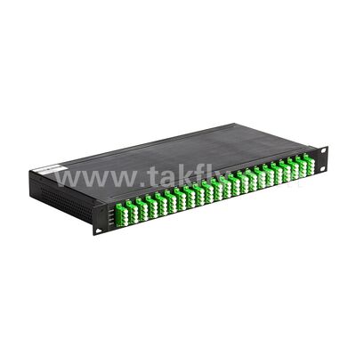 DWDM 100GHz AWG 40CH MUX+DEMUX データセンター通信5G用光ファイバー