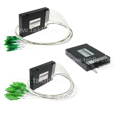 ファイバーオプティックDWDM 8+1チャネル MUX+DEMUX 5G通信データセンター用ABSモジュール