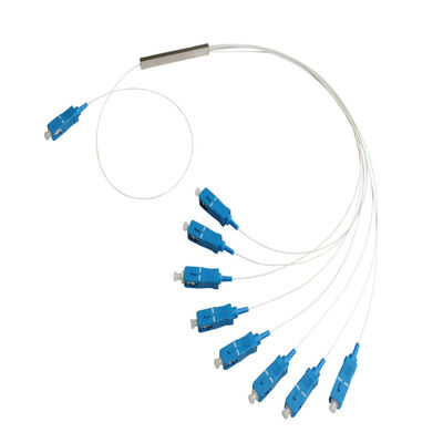 光ファイバーPLCスプリッター 1*N スチールチューブ SC APC/UPC 0.9mm データセンター通信FTTX用