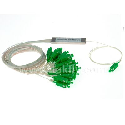 光ファイバーPLCスプリッター 1*N スチールチューブ SC APC/UPC 0.9mm データセンター通信FTTX用