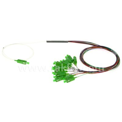 PLC スプリッタ 0.9 ミリメートル色コンセントミニ鋼管 SC APC/UPC 光ファイバーデータセンターテレコム FTTX