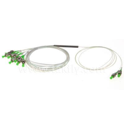 ファイバーオプティックPLCスプリッタ 2*N スチールチューブSC APC/UPC 0.9mm データセンター 通信 FTTX