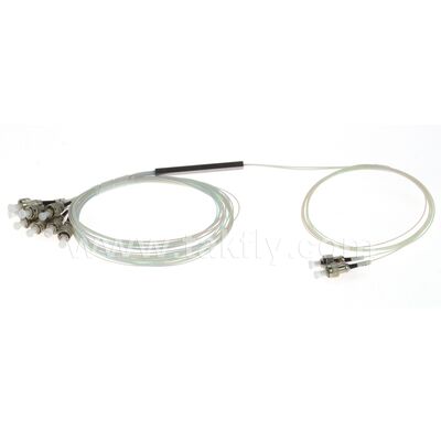 ファイバーオプティックPLCスプリッタ 2*N スチールチューブSC APC/UPC 0.9mm データセンター 通信 FTTX