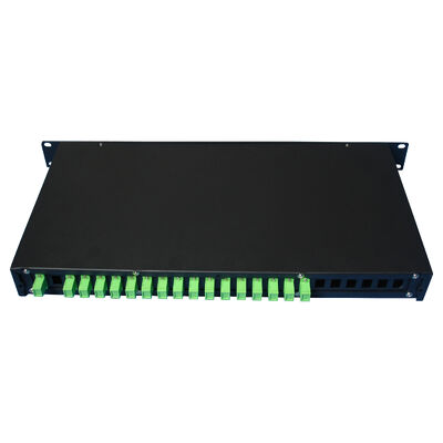 光ファイバー PLC スプリッターラック マウント シングルモード G657A SC APC/UPC データセンター 通信 FTTx