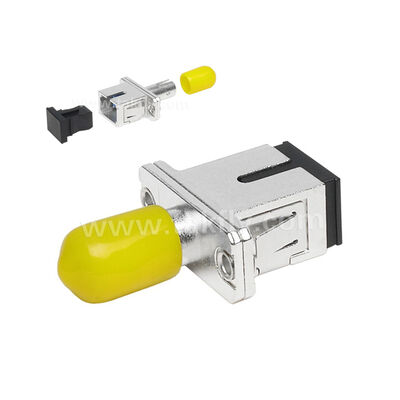Fiber Optic Coupler ST-SC Simplex Metal Hybrid Adapter Female/Female for Data Center Telecom FTTX
