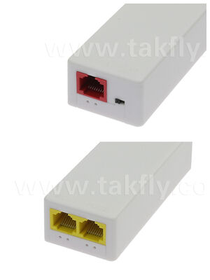 1 to 2 Port Gigabit Waterproof PoE Extender with 250m Extension and IEEE 802.3af/at Standard