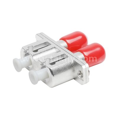 ST-LC カップラー デュプレックス メタルハイブリッド アダプター 女性/女性 データセンター 通信 FTTX 用 光ファイバー